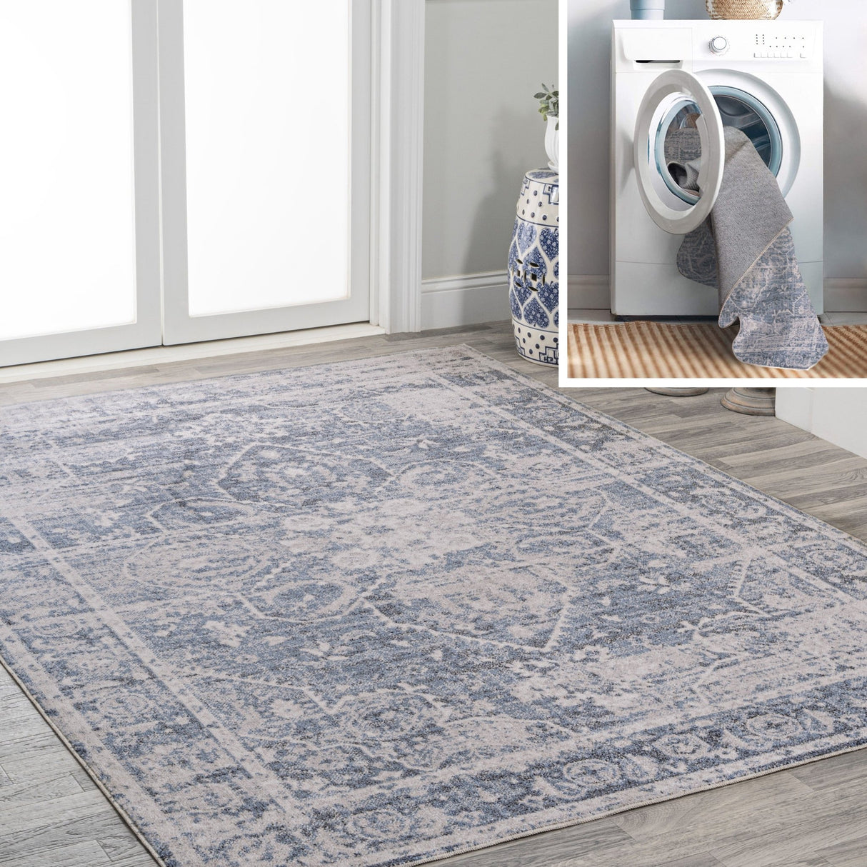Shaii-Global-Medallion-Low-Pile-Machine-Washable-Area-Rug-Area-Rugs