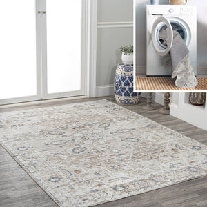 Shaii Global Medallion Low - Pile Machine - Washable Area Rug - Tuesday Morning - Area Rugs