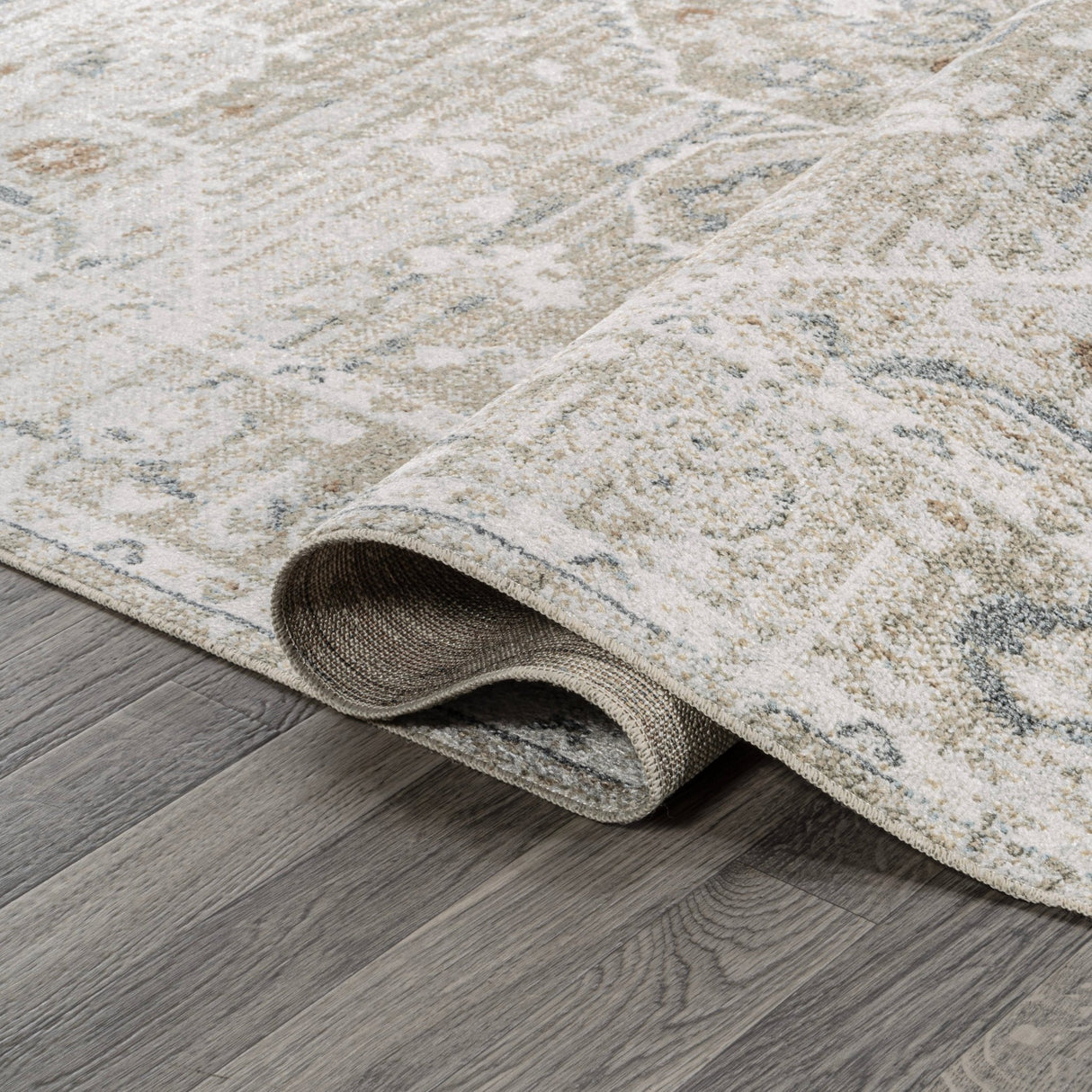 Shaii Global Medallion Low - Pile Machine - Washable Area Rug - Tuesday Morning - Area Rugs