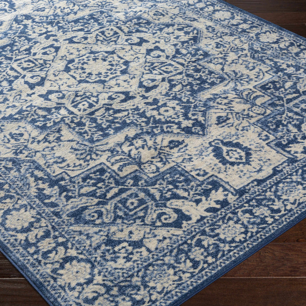 Shavertown Blue Traditional Area Rug - Clearance