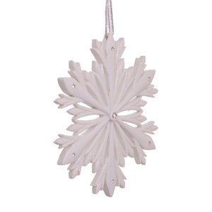 Elegant Snowflake Ornament with Swarovski Elements
