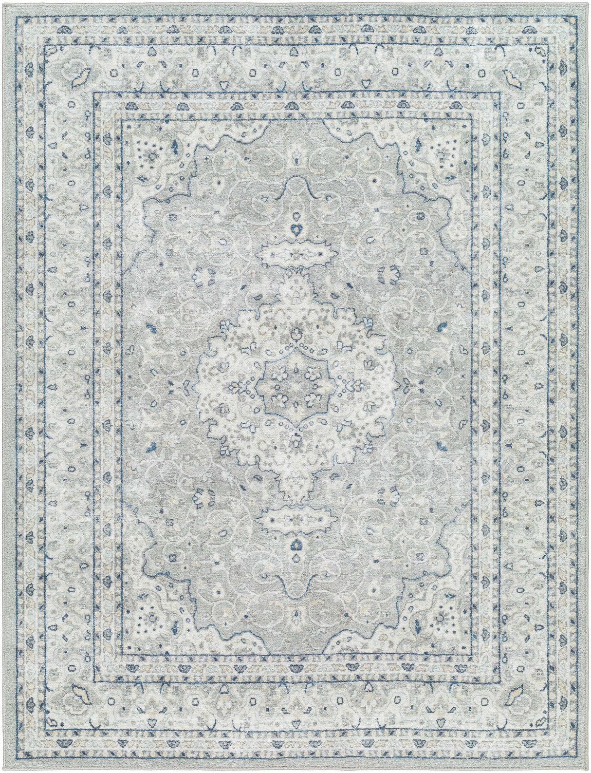 Farai Gray Medallion Area Rug - Clearance