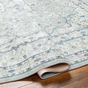 Farai Gray Medallion Area Rug - Clearance