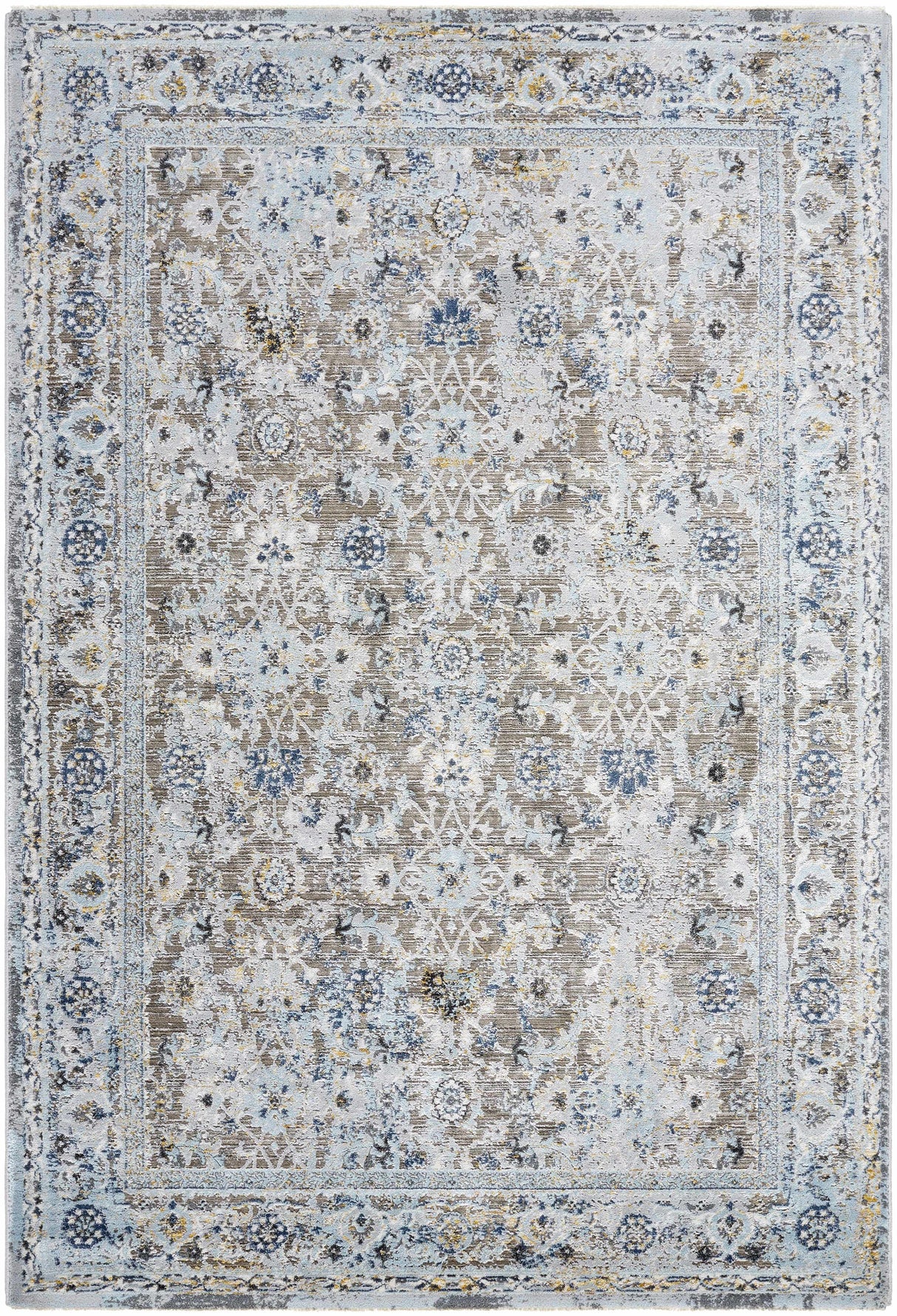 Finn Blue & Brown Area Rug - Clearance