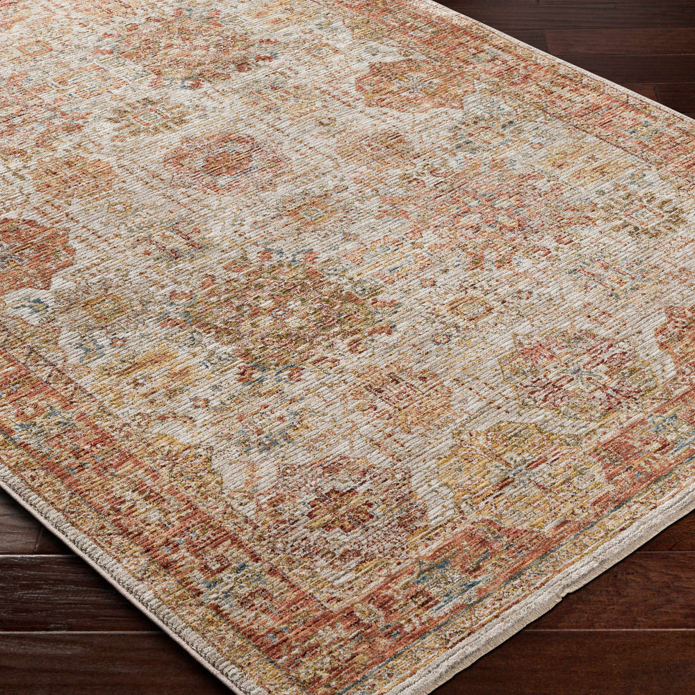 Ange Rust Rich Textured Traditional Rug