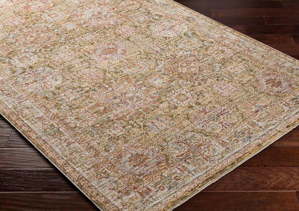 Ange Tan Rich Textured Traditional Rug