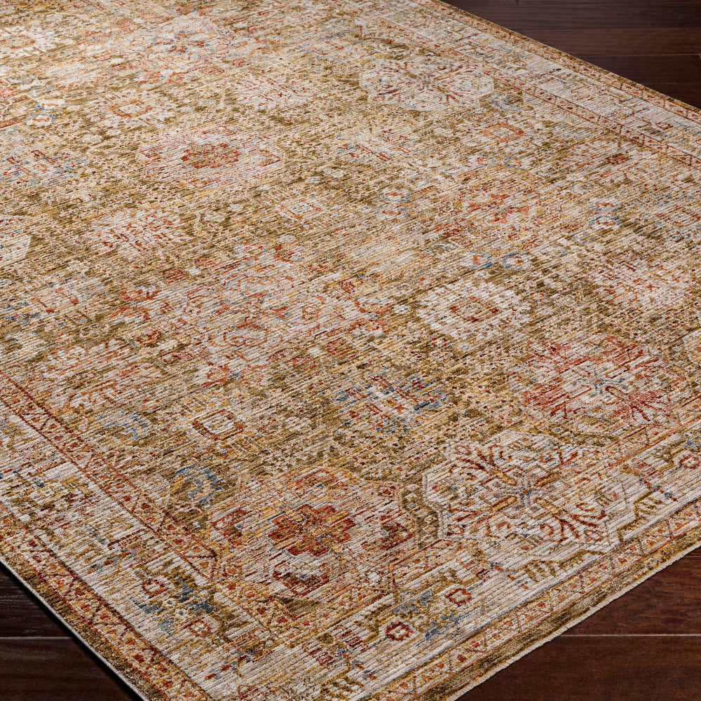 Ange Tan Rich Textured Traditional Rug