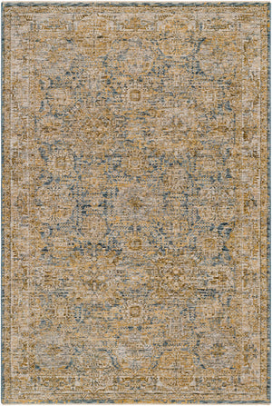 Ange Cream & Blue Rich Textured Rug