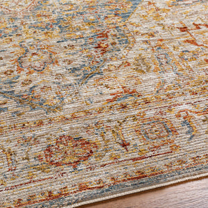 Cress Tan Rich Textured Traditional Rug