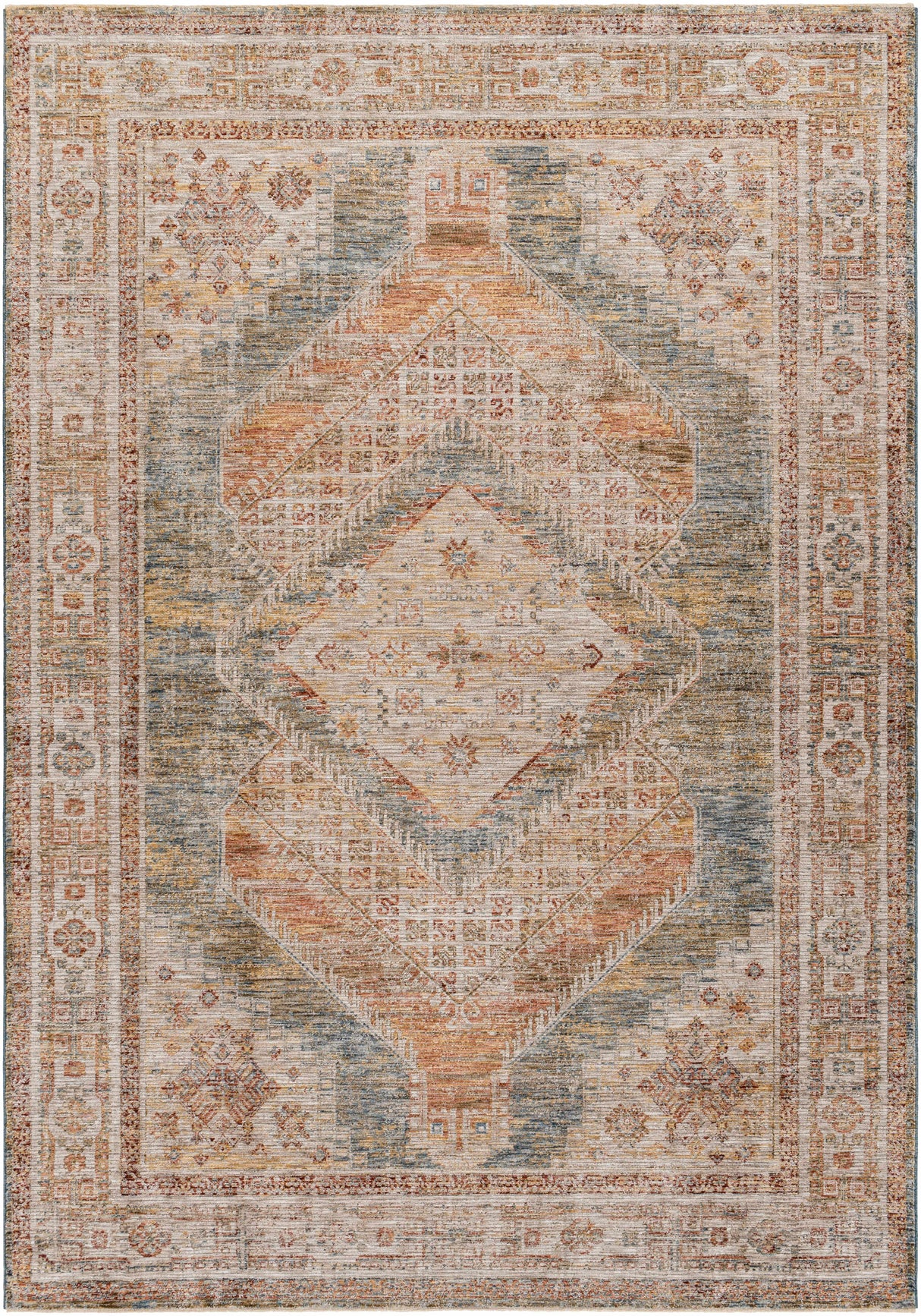 Moya Cream Rich Textured Traditional Rug
