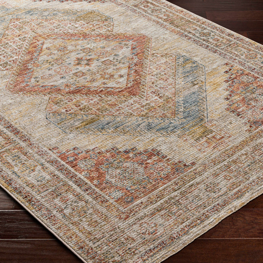 Moya Tan Rich Textured Traditional Rug