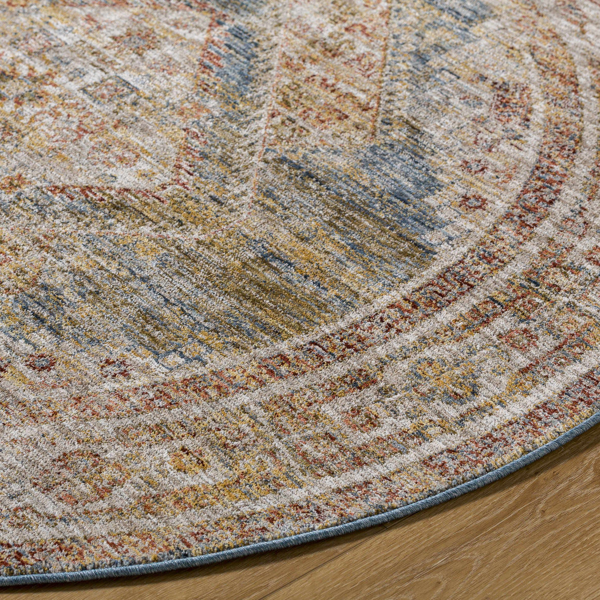 Moya Tan Rich Textured Traditional Rug