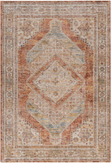 Moya Rust Rich Textured Traditional Rug