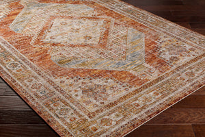 Moya Rust Rich Textured Traditional Rug