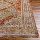 Moya Rust Rich Textured Traditional Rug