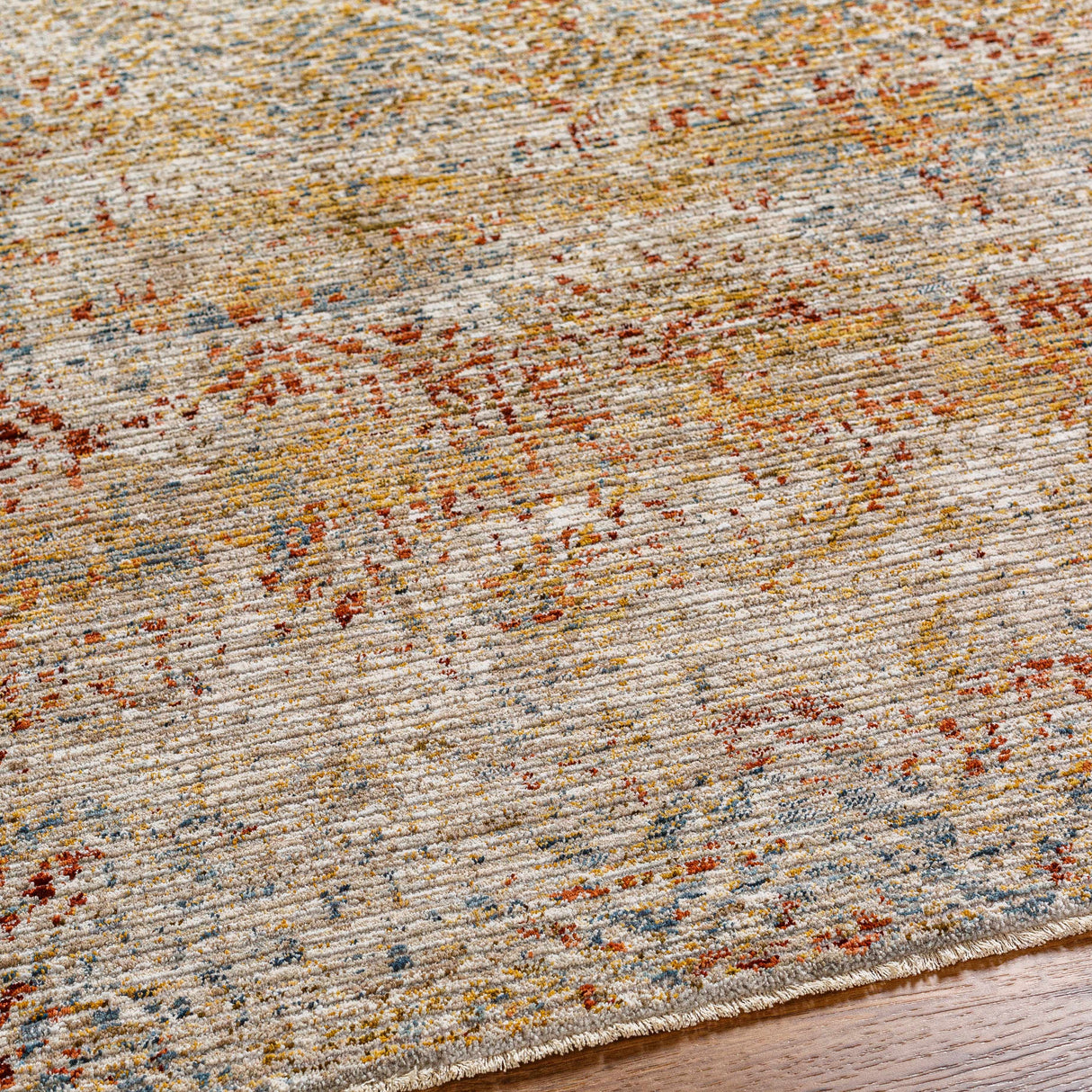 Sava Rust Rich Textured Traditional Rug