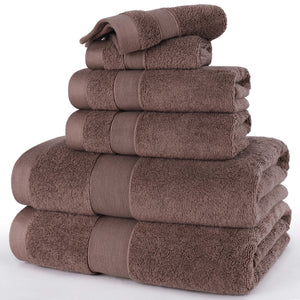 SIENA 6-Piece Turkish Towel Set – 700 GSM Turkish Cotton Luxury Hotel Bath Towels