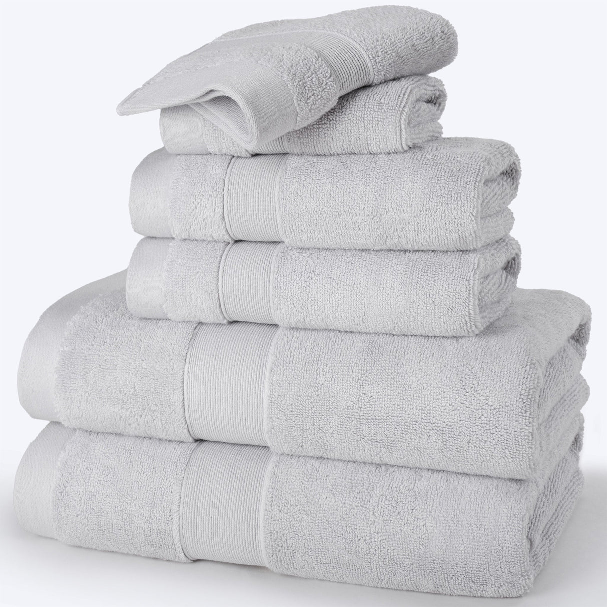 SIENA 6-Piece Turkish Towel Set – 700 GSM Turkish Cotton Luxury Hotel Bath Towels