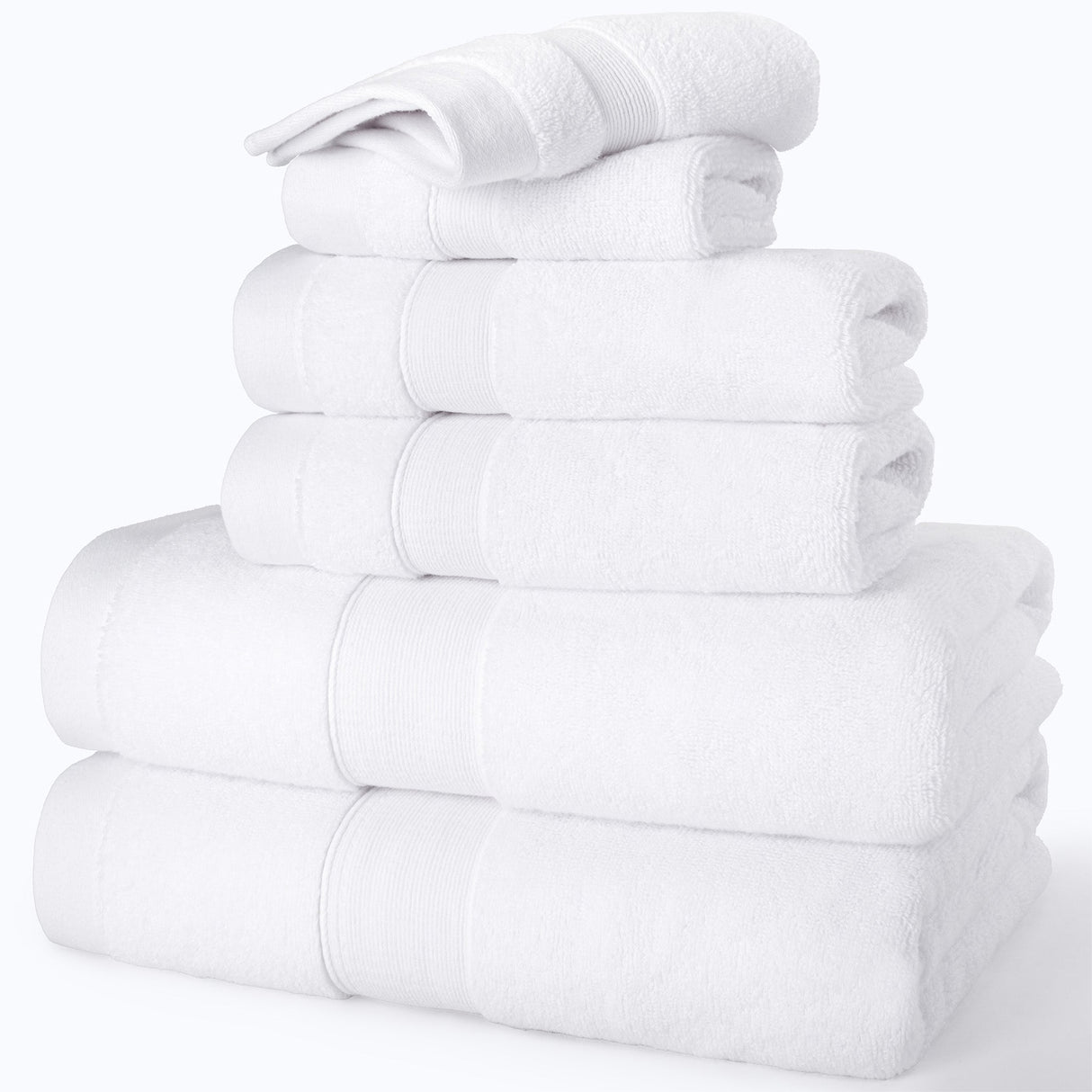 SIENA 6-Piece Turkish Towel Set – 700 GSM Turkish Cotton Luxury Hotel Bath Towels