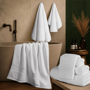 SIENA 6-Piece Turkish Towel Set – 700 GSM Turkish Cotton Luxury Hotel Bath Towels