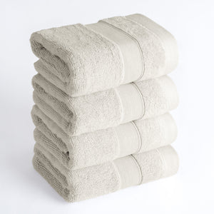 SIENA 4-Piece Turkish Cotton Hand Towels Set, Luxury Towels 700 GSM