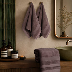 SIENA 4-Piece Turkish Cotton Hand Towels Set, Luxury Towels 700 GSM