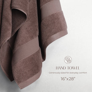 SIENA 4-Piece Turkish Cotton Hand Towels Set, Luxury Towels 700 GSM