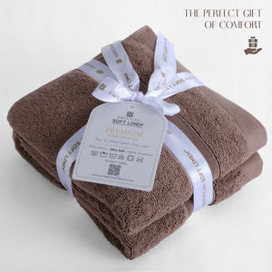 SIENA 4-Piece Turkish Cotton Hand Towels Set, Luxury Towels 700 GSM