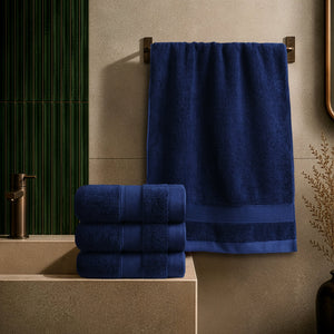 SIENA 4-Piece Turkish Cotton Hand Towels Set, Luxury Towels 700 GSM