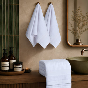 SIENA 4-Piece Turkish Cotton Hand Towels Set, Luxury Towels 700 GSM