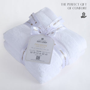 SIENA 4-Piece Turkish Cotton Hand Towels Set, Luxury Towels 700 GSM