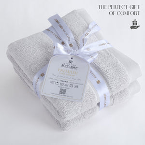 SIENA Luxury Turkish Cotton Hand Towels – 700 GSM, 16 x 28", 2-Piece