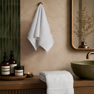 SIENA Luxury Turkish Cotton Hand Towels – 700 GSM, 16 x 28", 2-Piece