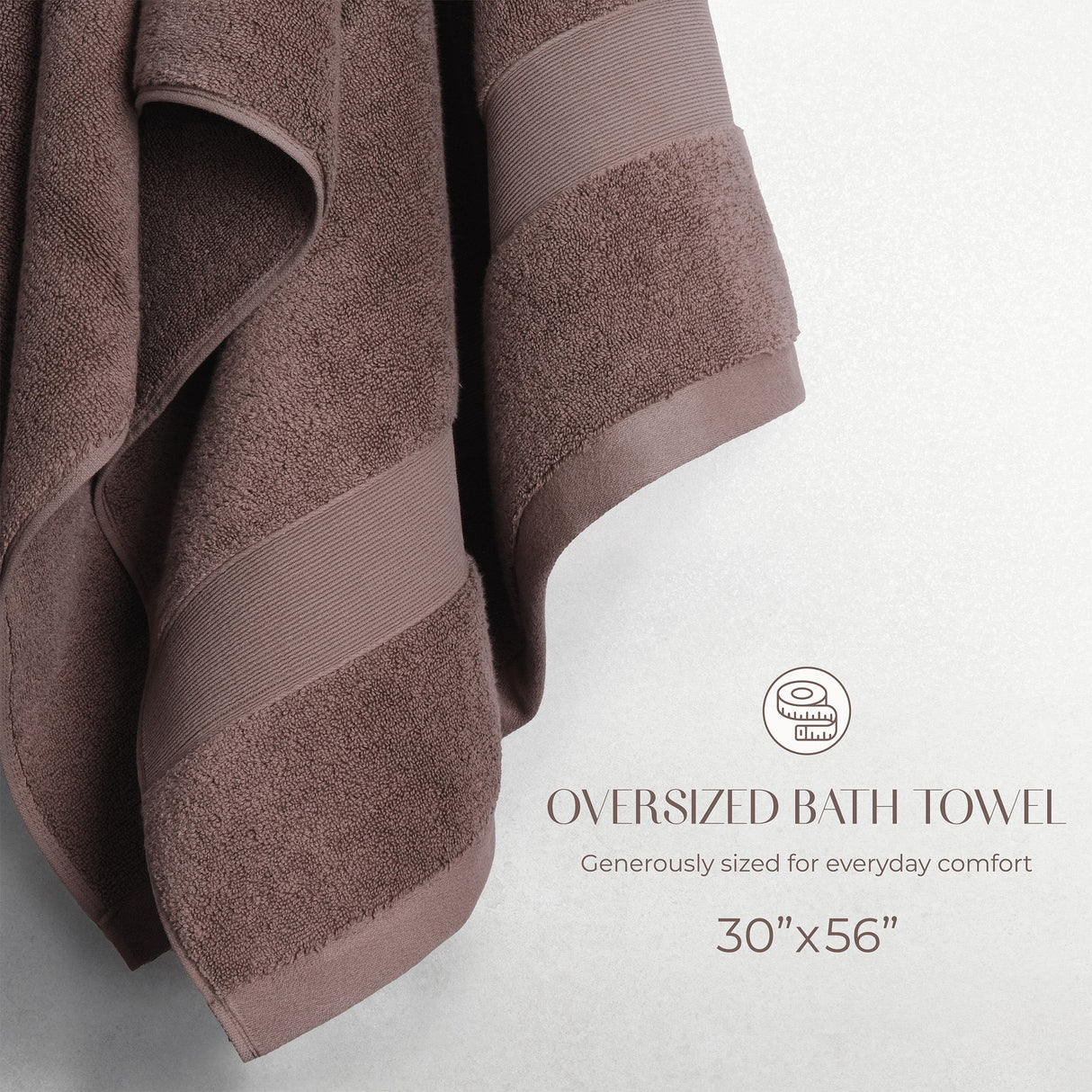 SIENA Turkish Cotton Jumbo Bath Towel – 700 GSM Luxury 30 x 56"