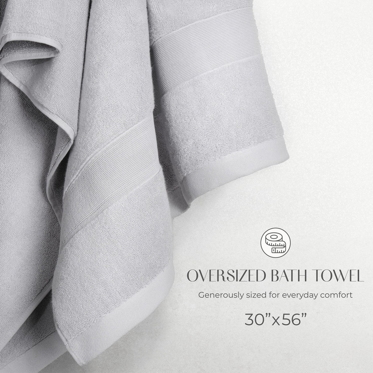 SIENA Turkish Cotton Jumbo Bath Towel – 700 GSM Luxury 30 x 56"