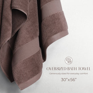 SIENA Turkish Cotton Jumbo Bath Towel Set – 700 GSM, 30 x 56", 2-Piece