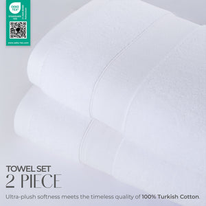 SIENA Turkish Cotton Jumbo Bath Towel Set – 700 GSM, 30 x 56", 2-Piece