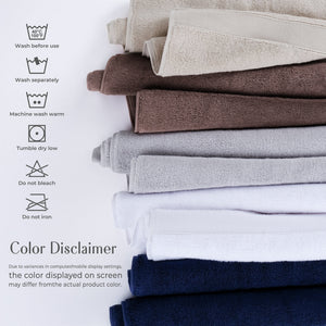 SIENA Turkish Cotton Jumbo Bath Towel Set – 700 GSM, 30 x 56", 2-Piece