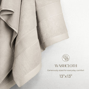 SIENA Turkish Cotton Washcloths – 700 GSM Luxury 13 x 13", 2-Piece