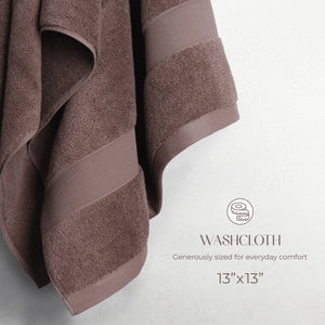 SIENA Turkish Cotton Washcloths – 700 GSM Luxury 13 x 13", 2-Piece