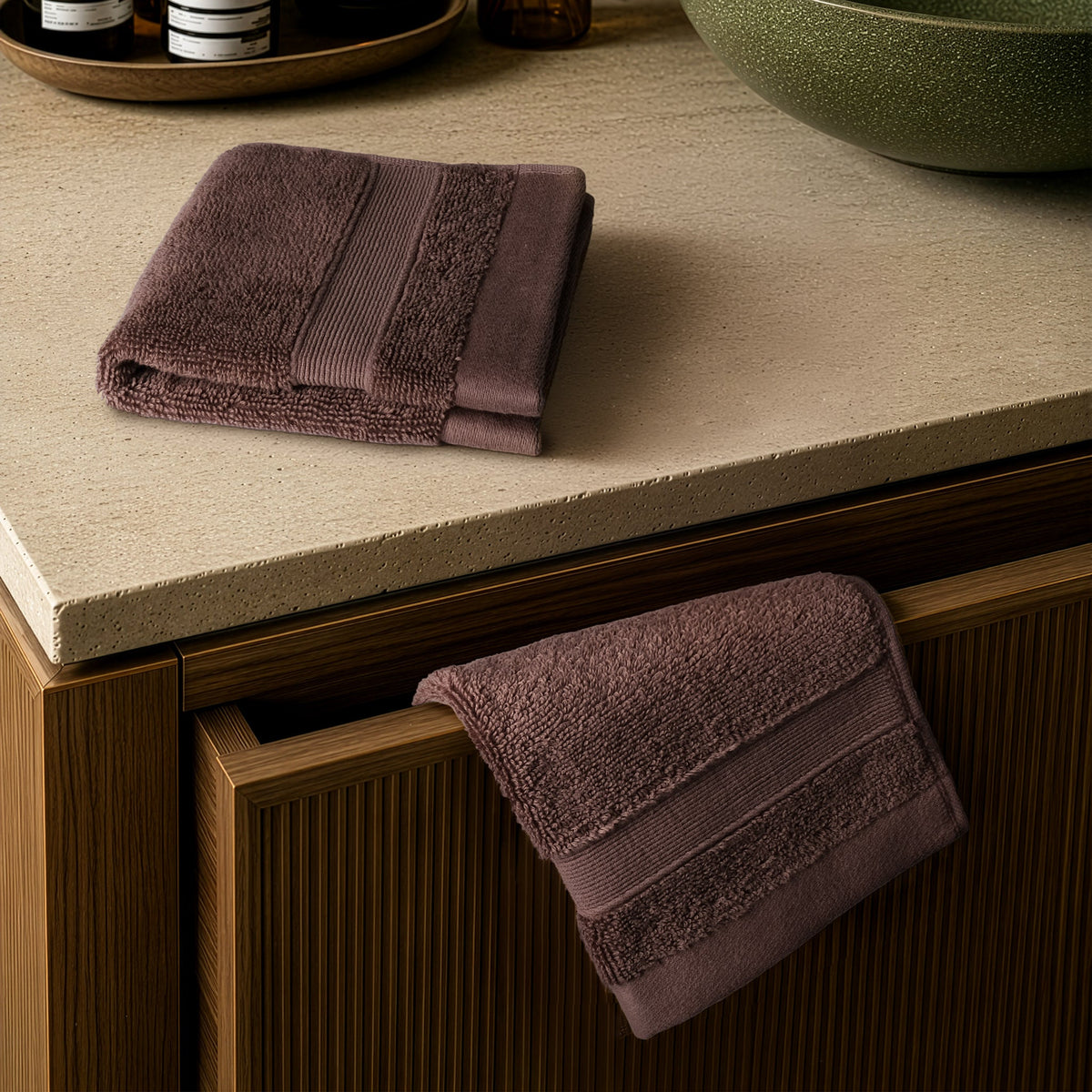 SIENA Turkish Cotton Washcloths – 700 GSM Luxury 13 x 13", 2-Piece