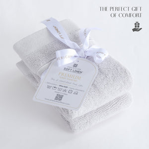 SIENA Turkish Cotton Washcloths – 700 GSM Luxury 13 x 13", 2-Piece