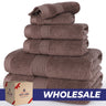 SIENA Wholesale 6-Piece Turkish Towel Set – 700 GSM Turkish Cotton, Case Pack of 9