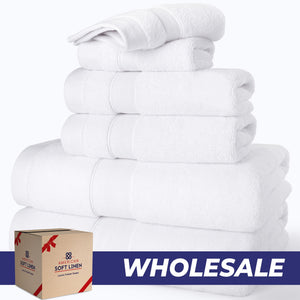 SIENA Wholesale 6-Piece Turkish Towel Set – 700 GSM Turkish Cotton, Case Pack of 9