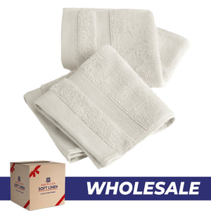 SIENA Wholesale Luxury Turkish Cotton Washcloths – 700 GSM, Case Pack of 120