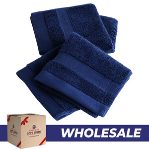 SIENA Wholesale Luxury Turkish Cotton Washcloths – 700 GSM, Case Pack of 120