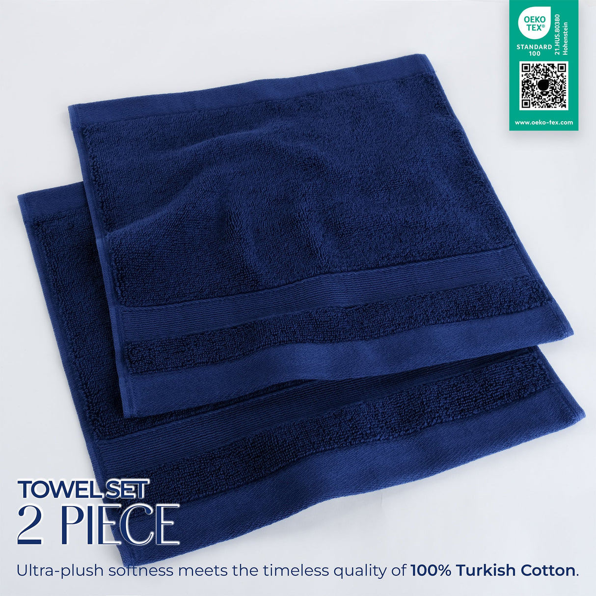 SIENA Wholesale Luxury Turkish Cotton Washcloths – 700 GSM, Case Pack of 120
