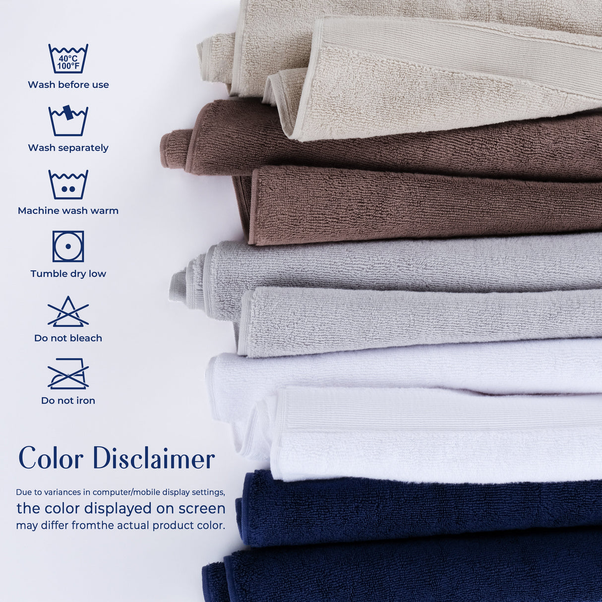 SIENA Wholesale Luxury Turkish Cotton Washcloths – 700 GSM, Case Pack of 120