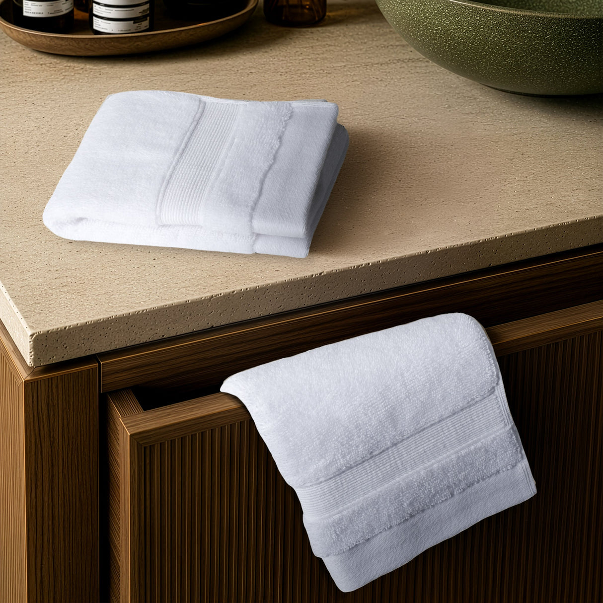 SIENA Wholesale Luxury Turkish Cotton Washcloths – 700 GSM, Case Pack of 120