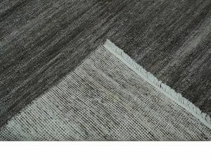 Silver and Charcoal Modern Abstract 5x8 Dari Pet yarn Area Rug